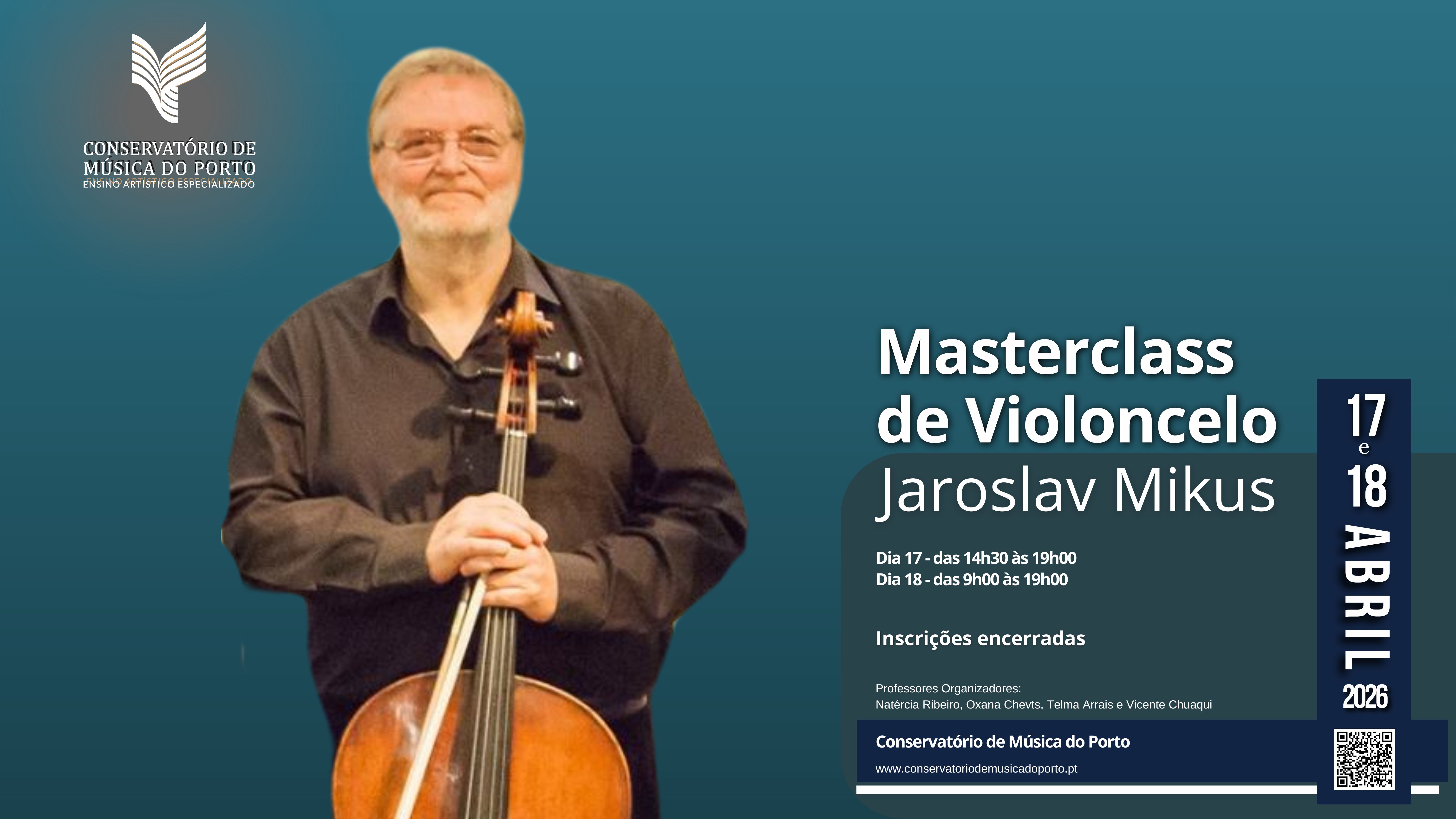 Masterclass  de Violoncelo - Jaroslav Mikus