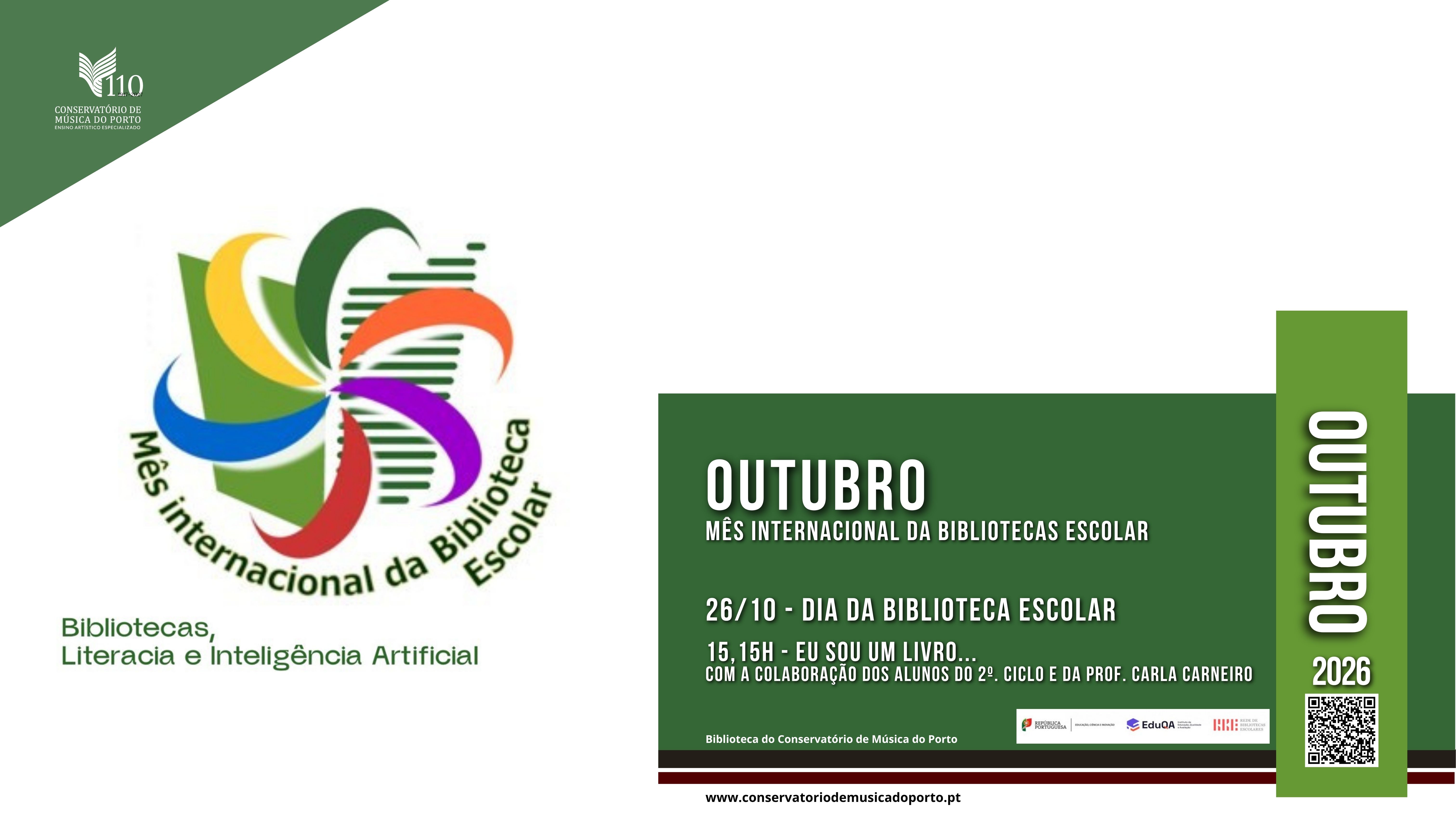 Outubro: Mês Internacional da Bibliotecas Escolar